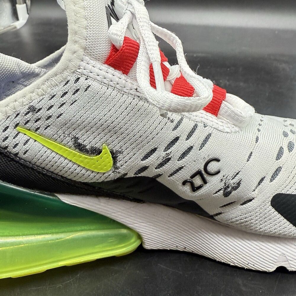 Nike Air Max 270 Women's Size 6.5 Running Shoes White Black AH6789-116 - Picture 8 of 8